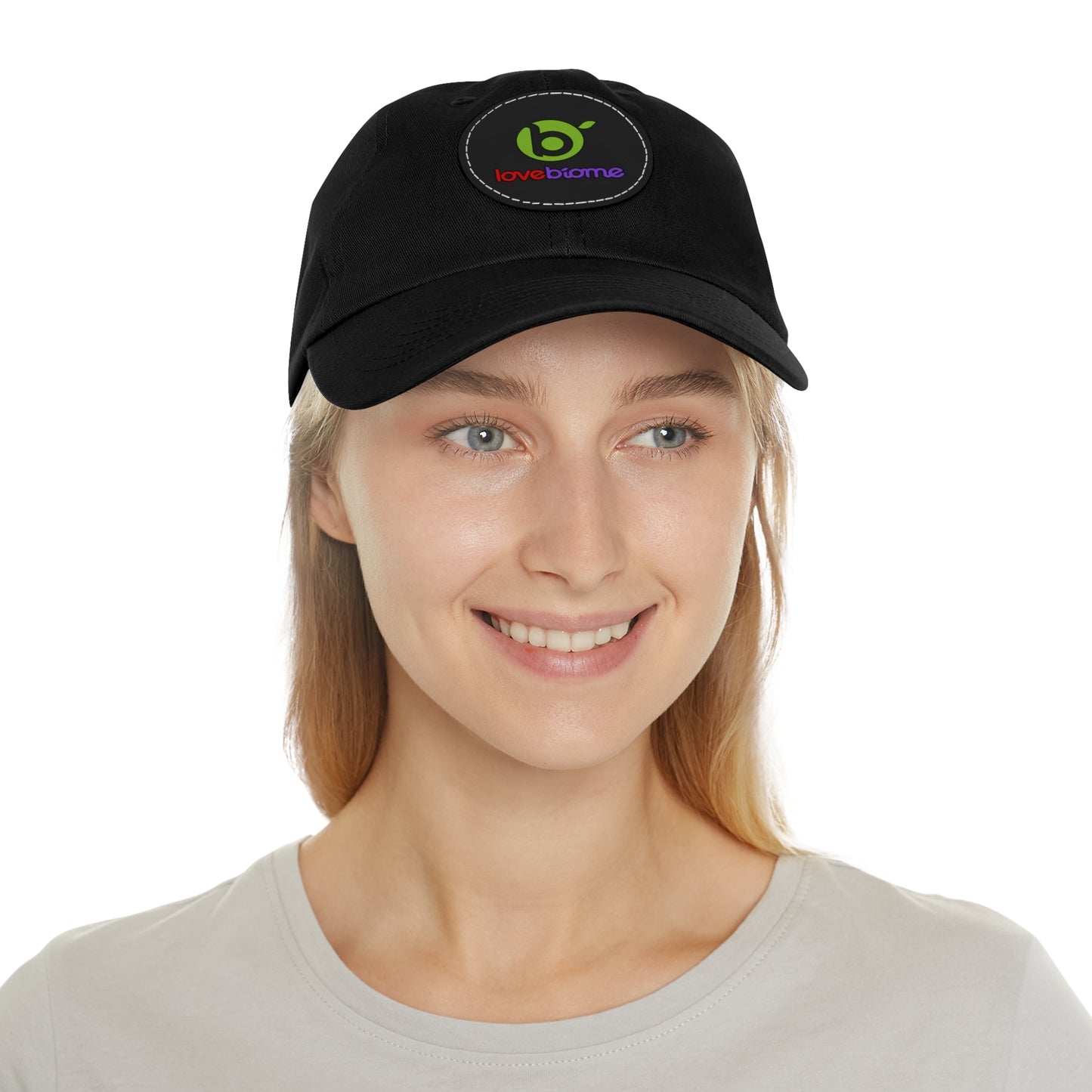 LoveBiome Dad Hat with Leather Patch (Round)