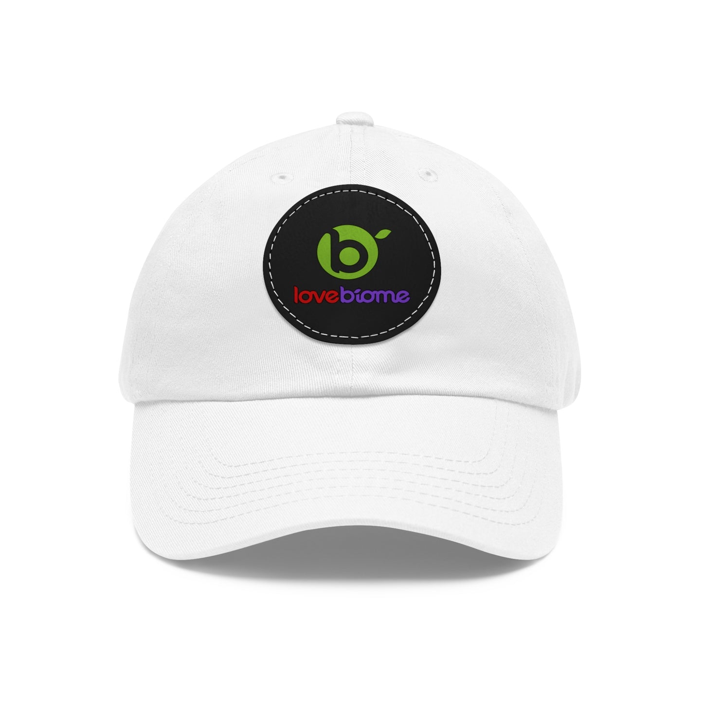 LoveBiome Dad Hat with Leather Patch (Round)