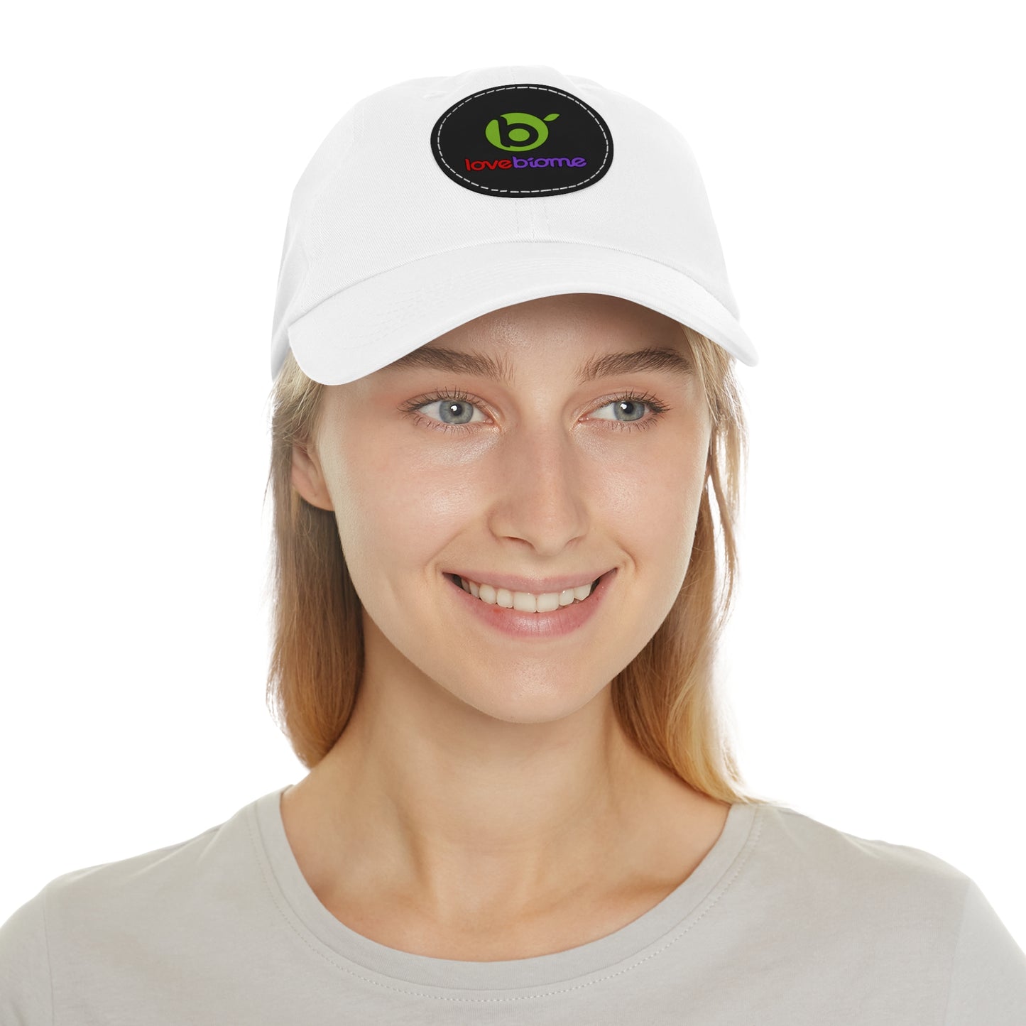 LoveBiome Dad Hat with Leather Patch (Round)