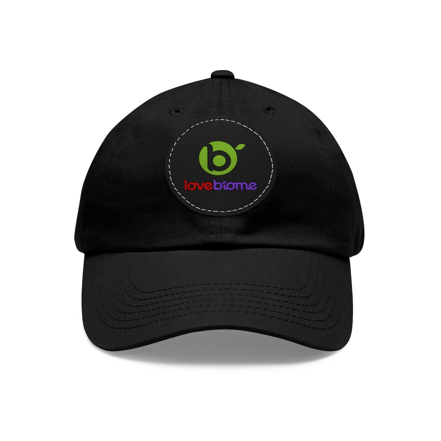 LoveBiome Dad Hat with Leather Patch (Round)