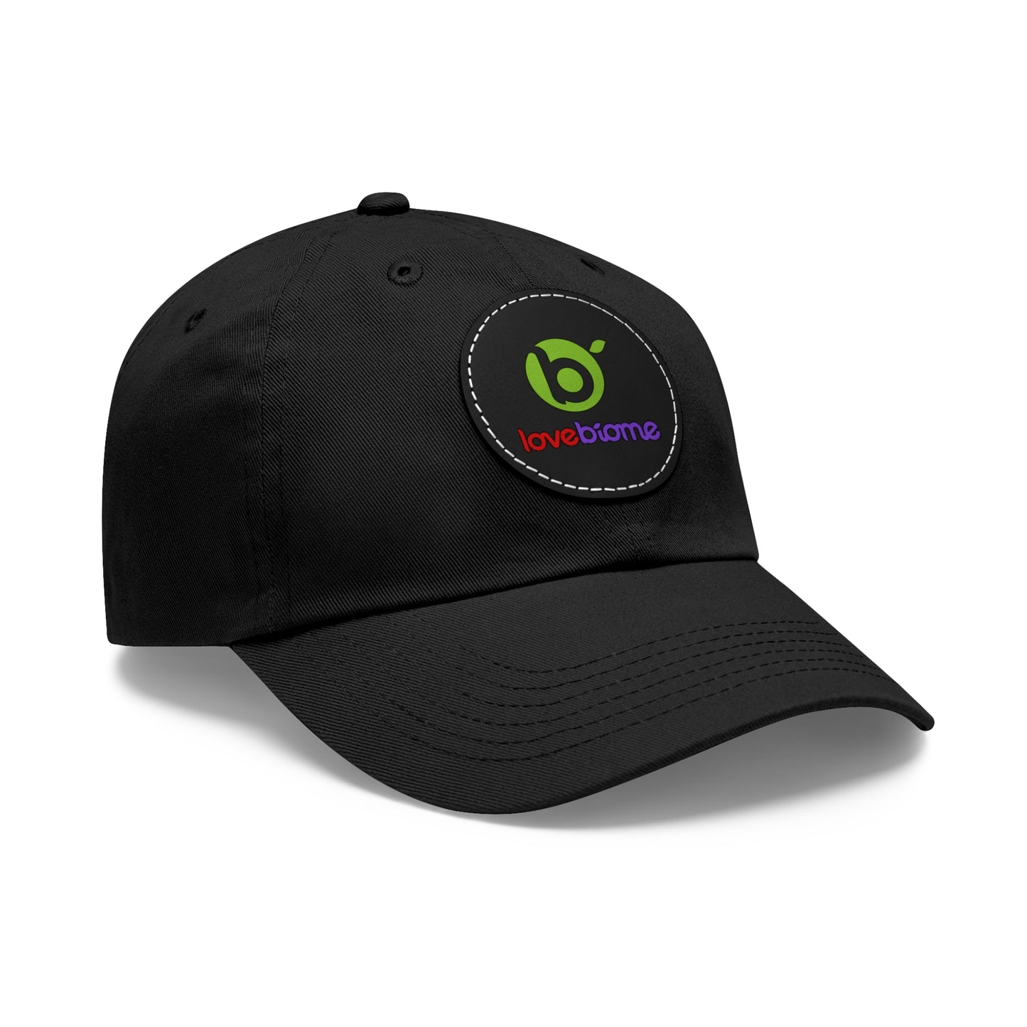 LoveBiome Dad Hat with Leather Patch (Round)