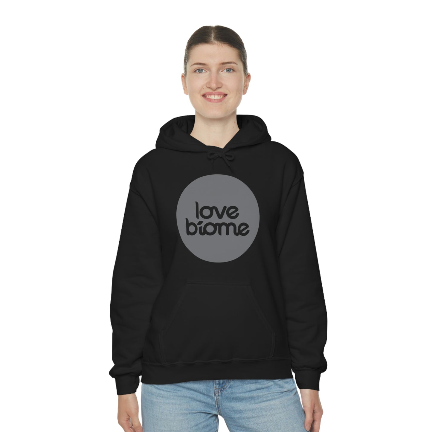 Badge LoveBiome Logo Unisex Heavy Blend™ Hooded Sweatshirt