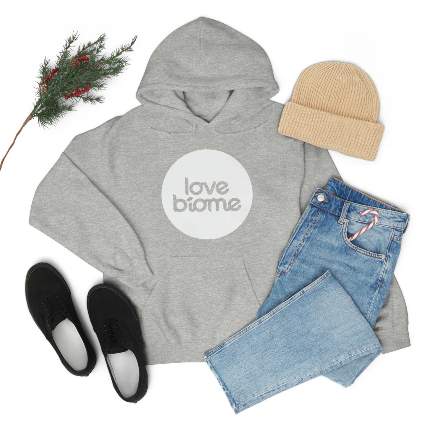 Badge LoveBiome Logo Unisex Heavy Blend™ Hooded Sweatshirt