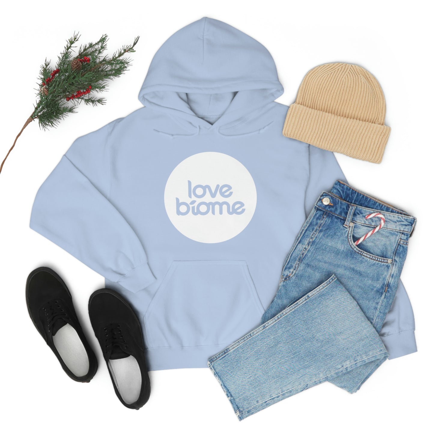 Badge LoveBiome Logo Unisex Heavy Blend™ Hooded Sweatshirt