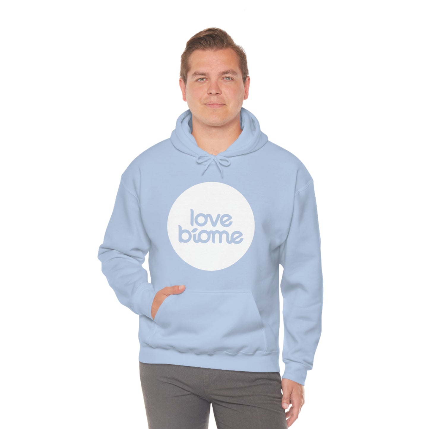 Badge LoveBiome Logo Unisex Heavy Blend™ Hooded Sweatshirt