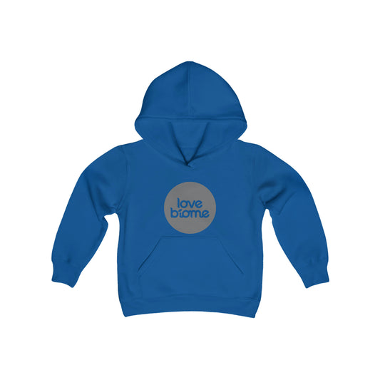 Badge LoveBiome Logo Youth Heavy Blend Hooded Sweatshirt