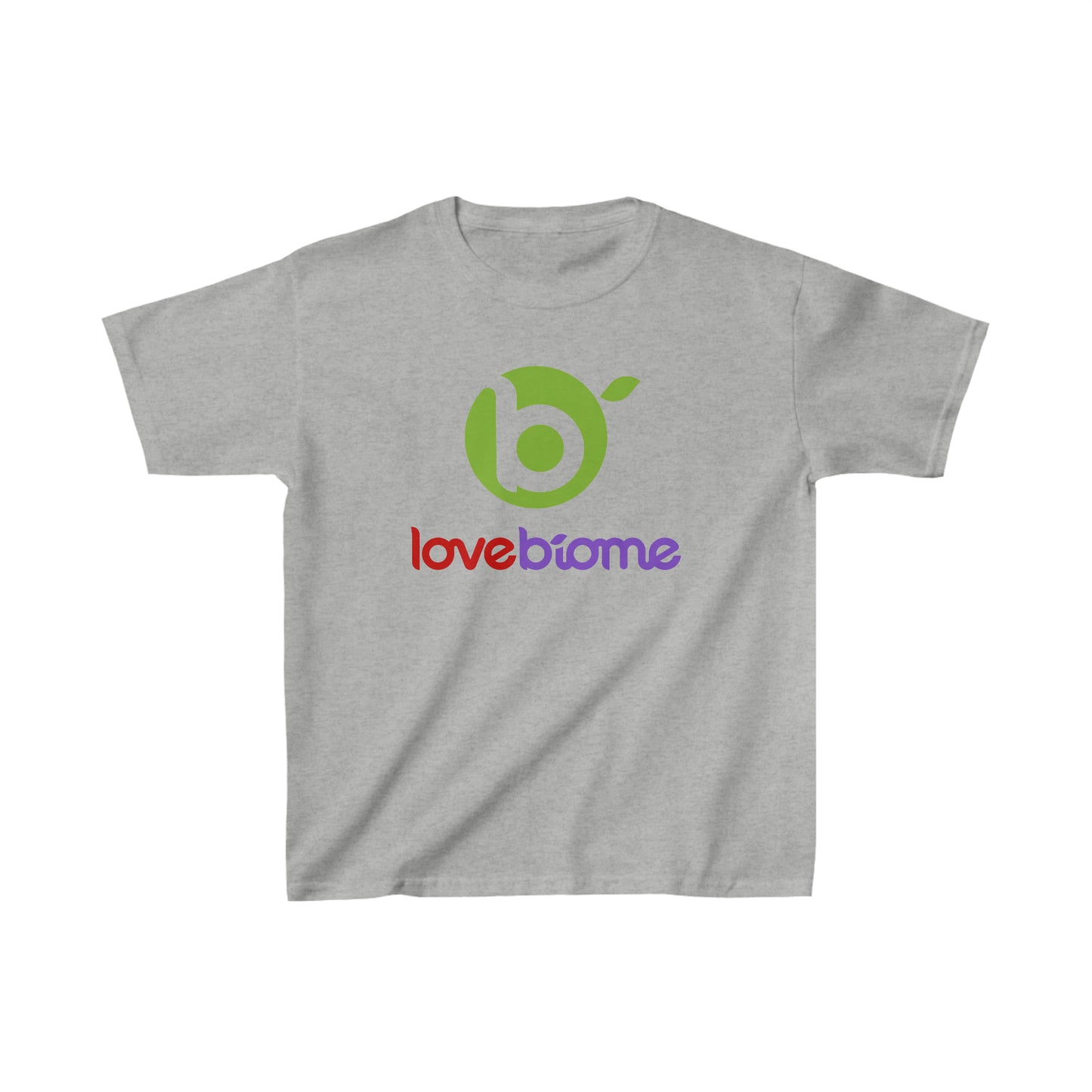 Stacked LoveBiome Logo Kids Heavy Cotton™ Tee