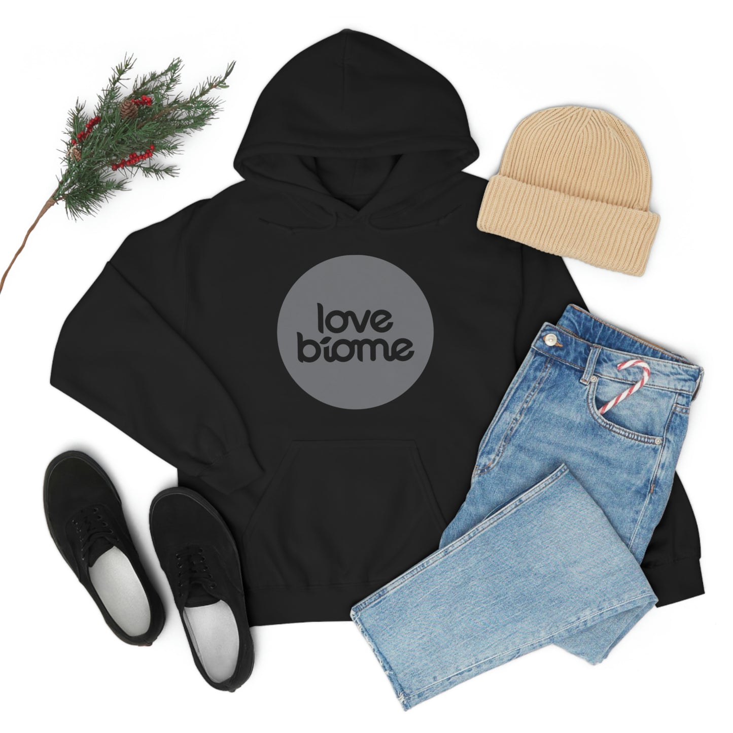 Badge LoveBiome Logo Unisex Heavy Blend™ Hooded Sweatshirt