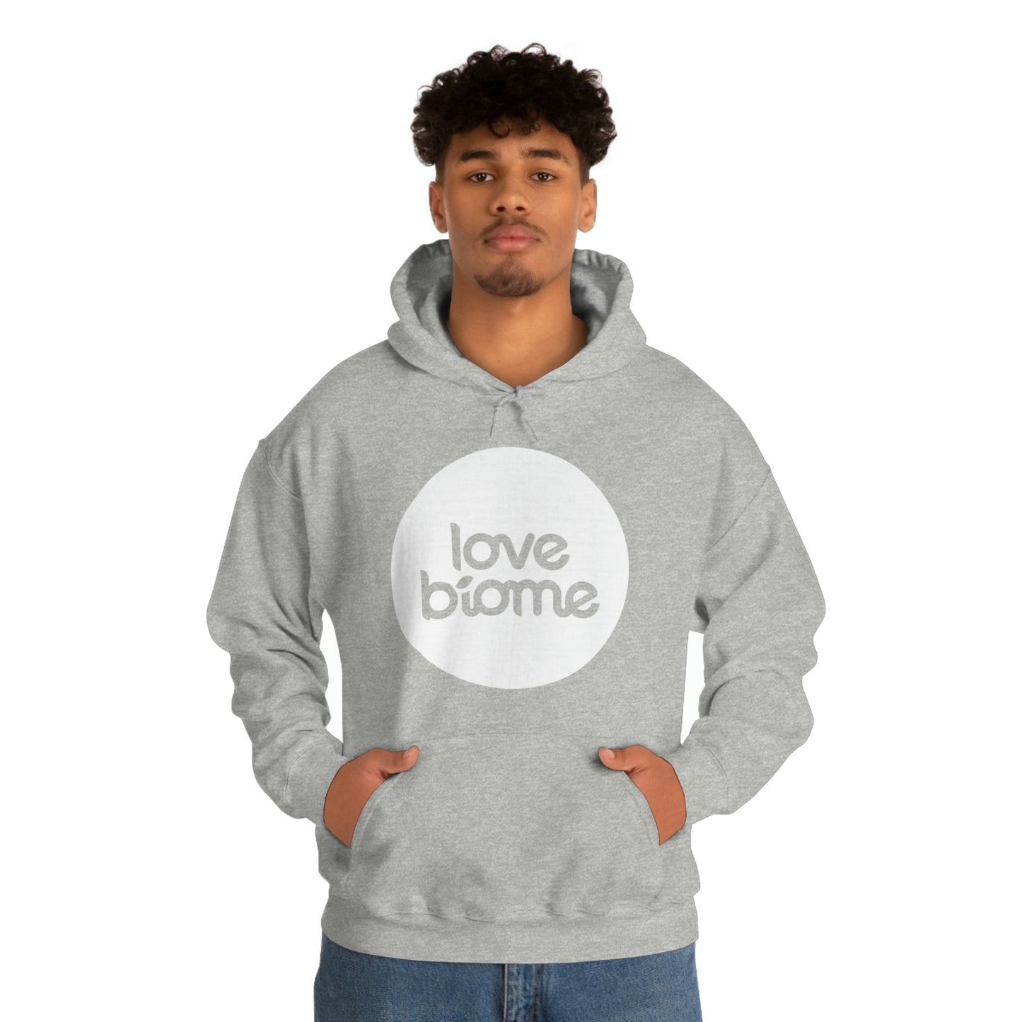 Badge LoveBiome Logo Unisex Heavy Blend™ Hooded Sweatshirt