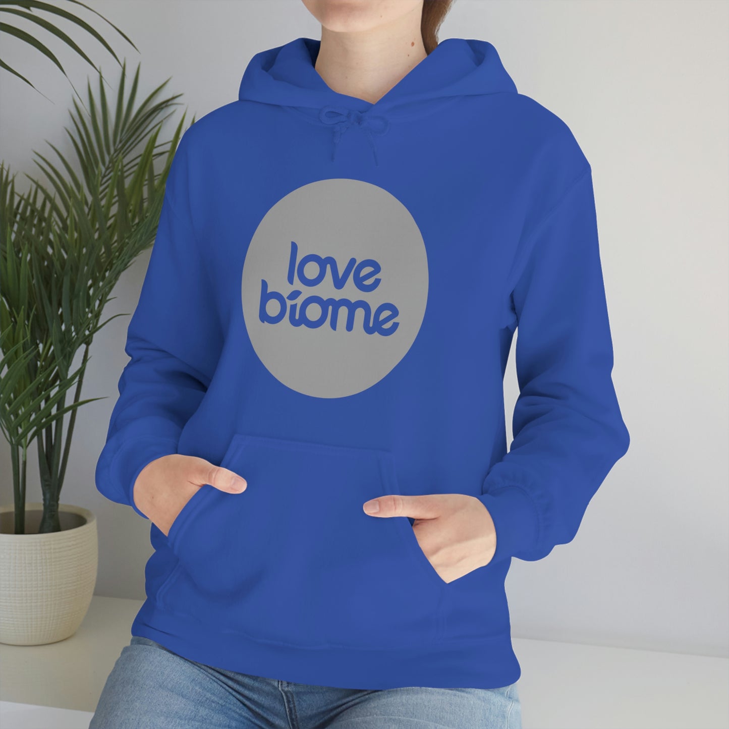 Badge LoveBiome Logo Unisex Heavy Blend™ Hooded Sweatshirt