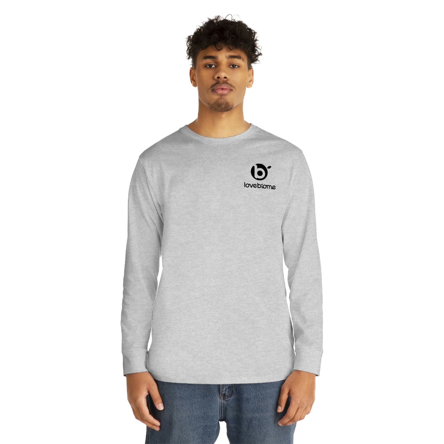 Stacked LoveBiome Logo Long Sleeve Crewneck Tee