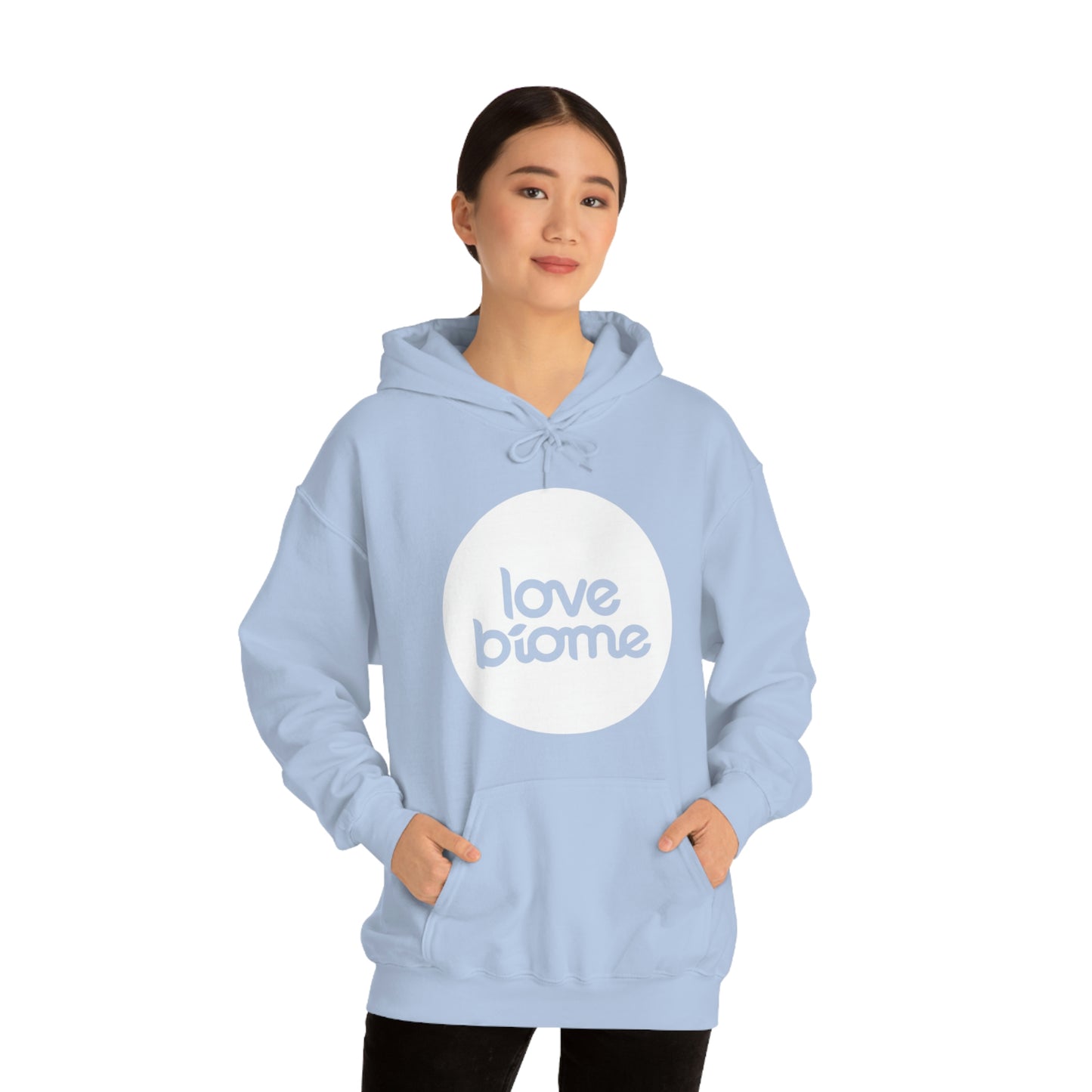 Badge LoveBiome Logo Unisex Heavy Blend™ Hooded Sweatshirt