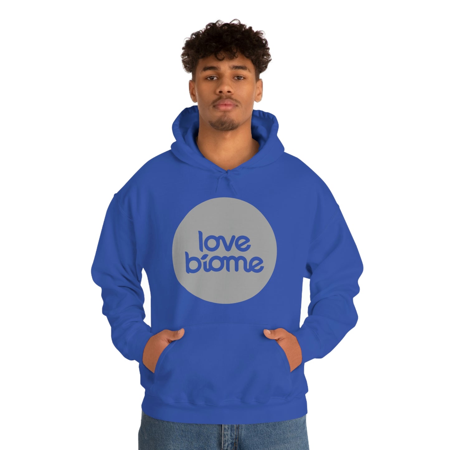 Badge LoveBiome Logo Unisex Heavy Blend™ Hooded Sweatshirt