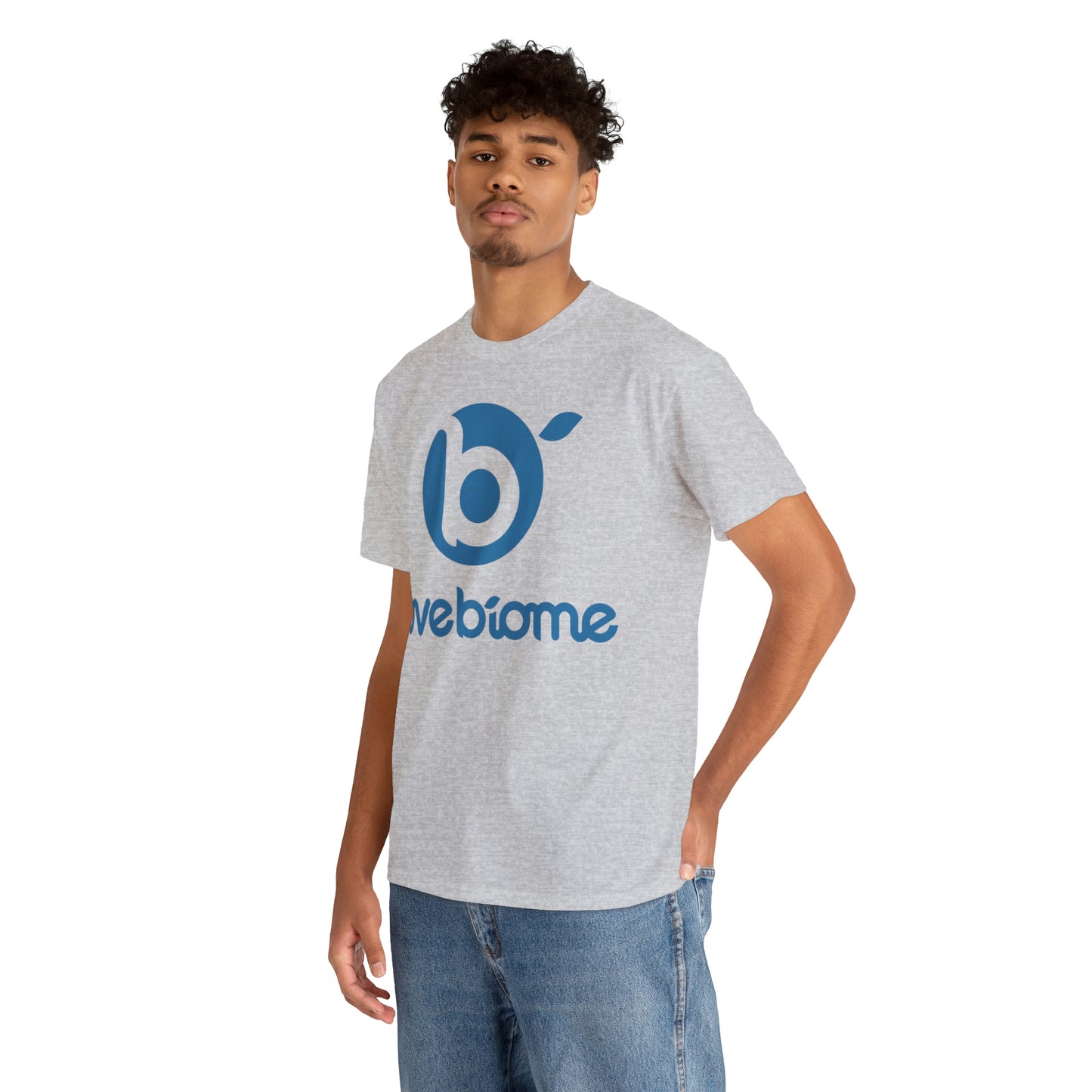 Stacked LoveBiome Logo Unisex Heavy Cotton Tee- Extended Sizes