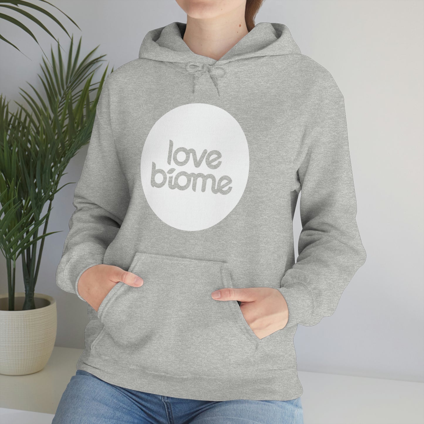 Badge LoveBiome Logo Unisex Heavy Blend™ Hooded Sweatshirt