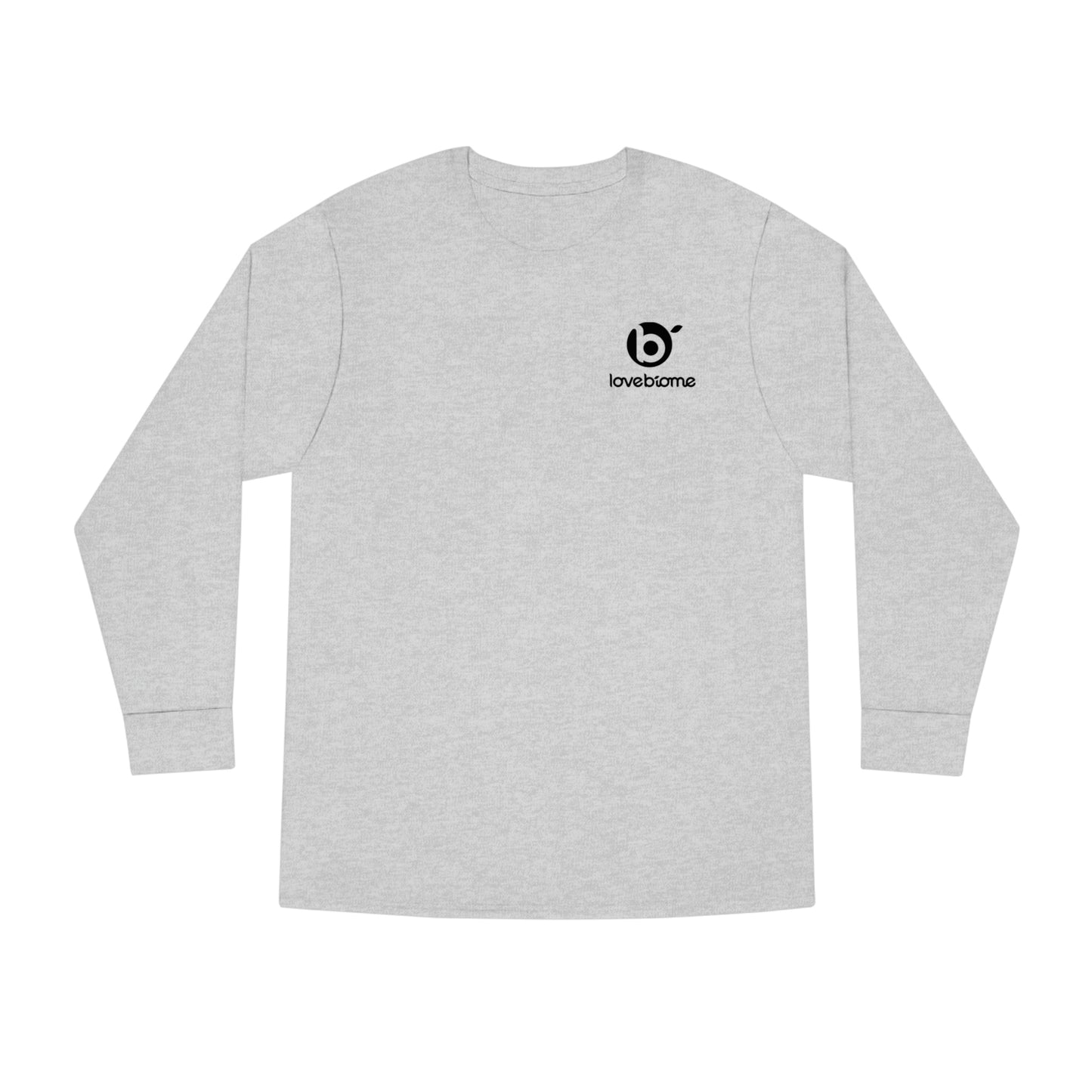 Stacked LoveBiome Logo Long Sleeve Crewneck Tee