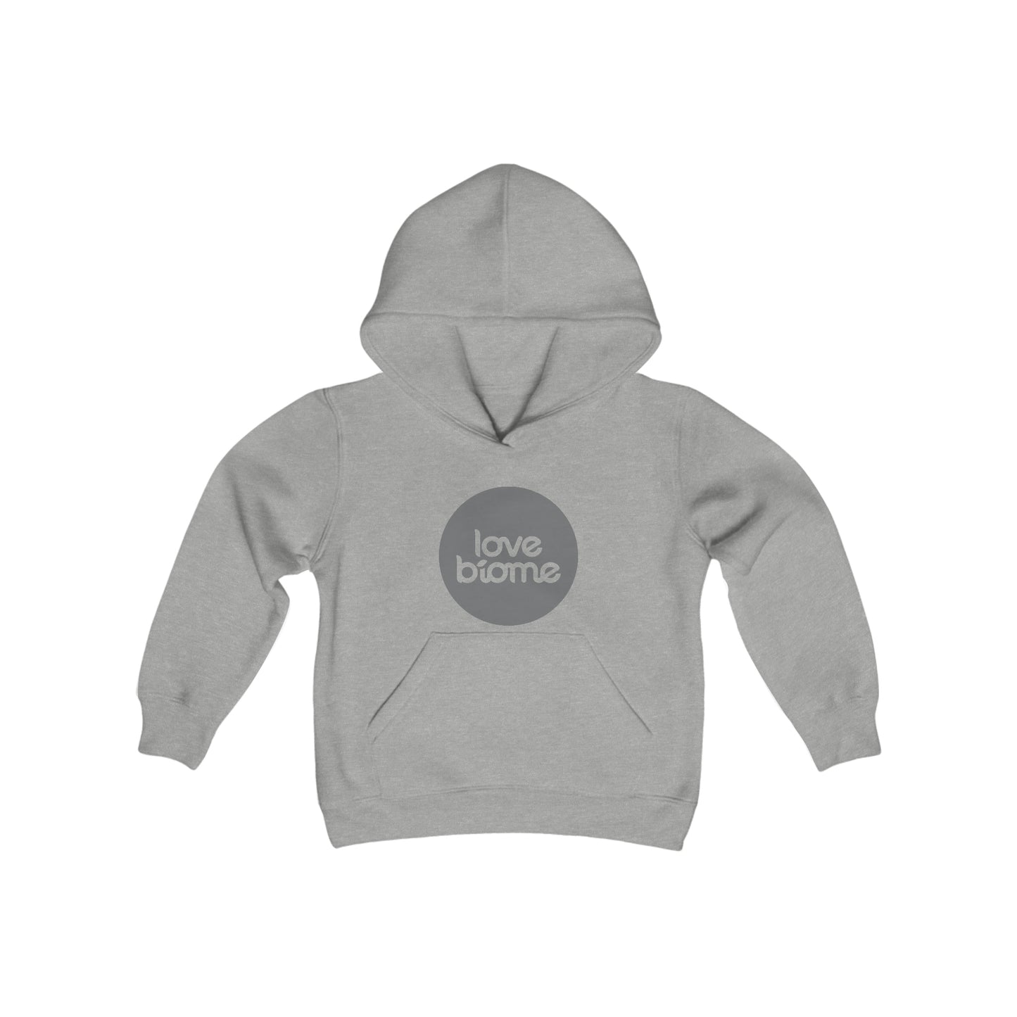 Badge LoveBiome Logo Youth Heavy Blend Hooded Sweatshirt