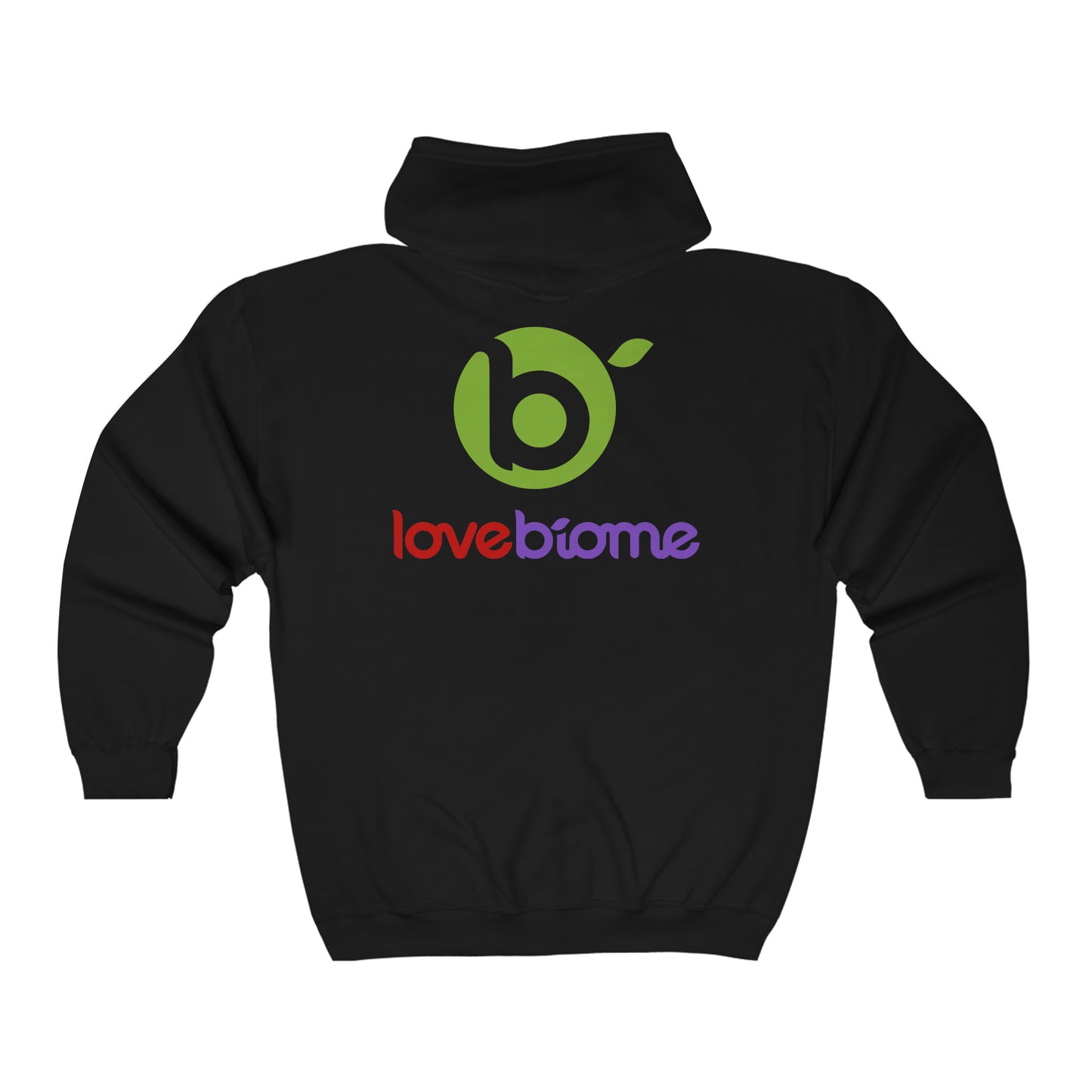 B-Icon LoveBiome Logo Unisex Heavy Blend™ Full Zip Hooded Sweatshirt