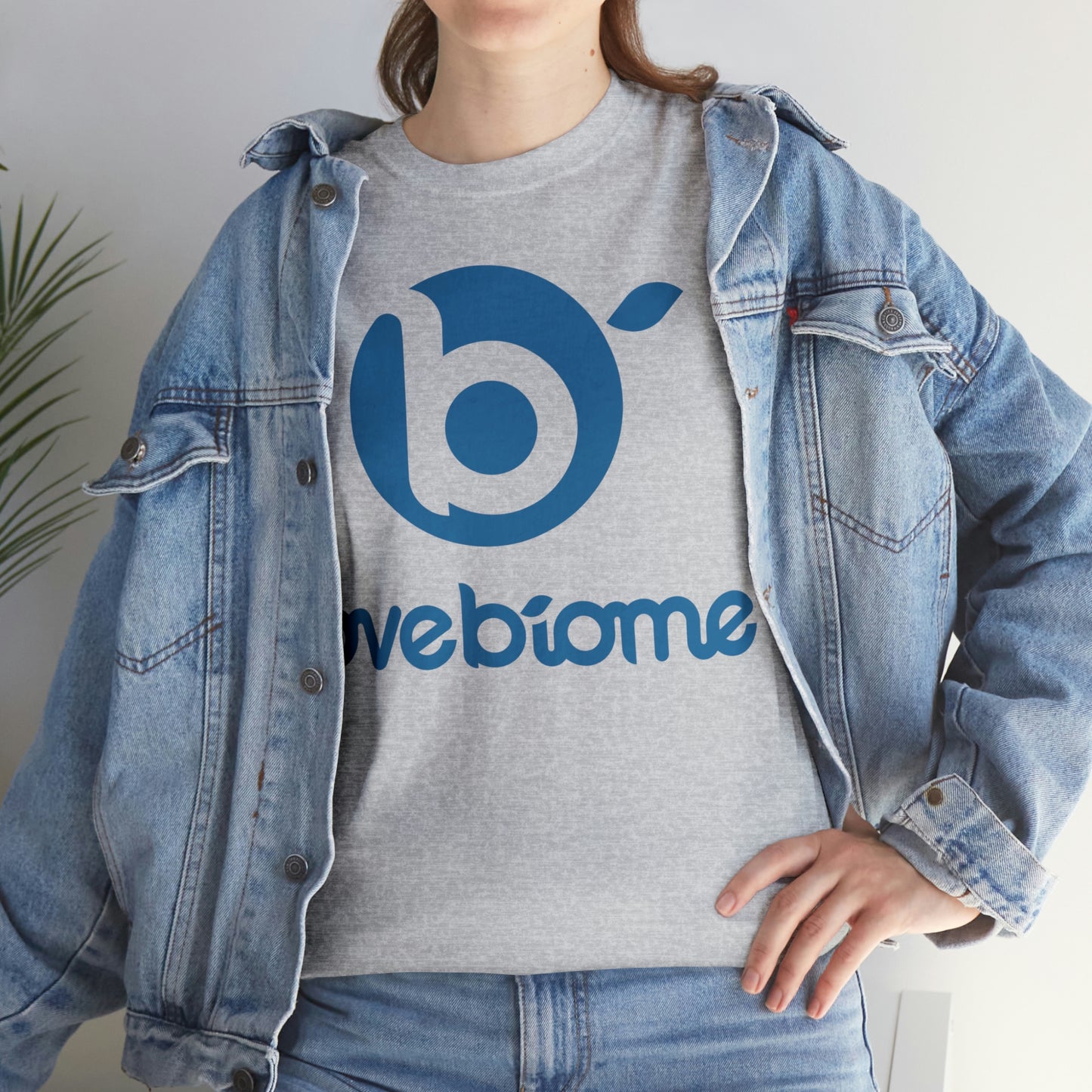 Stacked LoveBiome Logo Unisex Heavy Cotton Tee- Extended Sizes