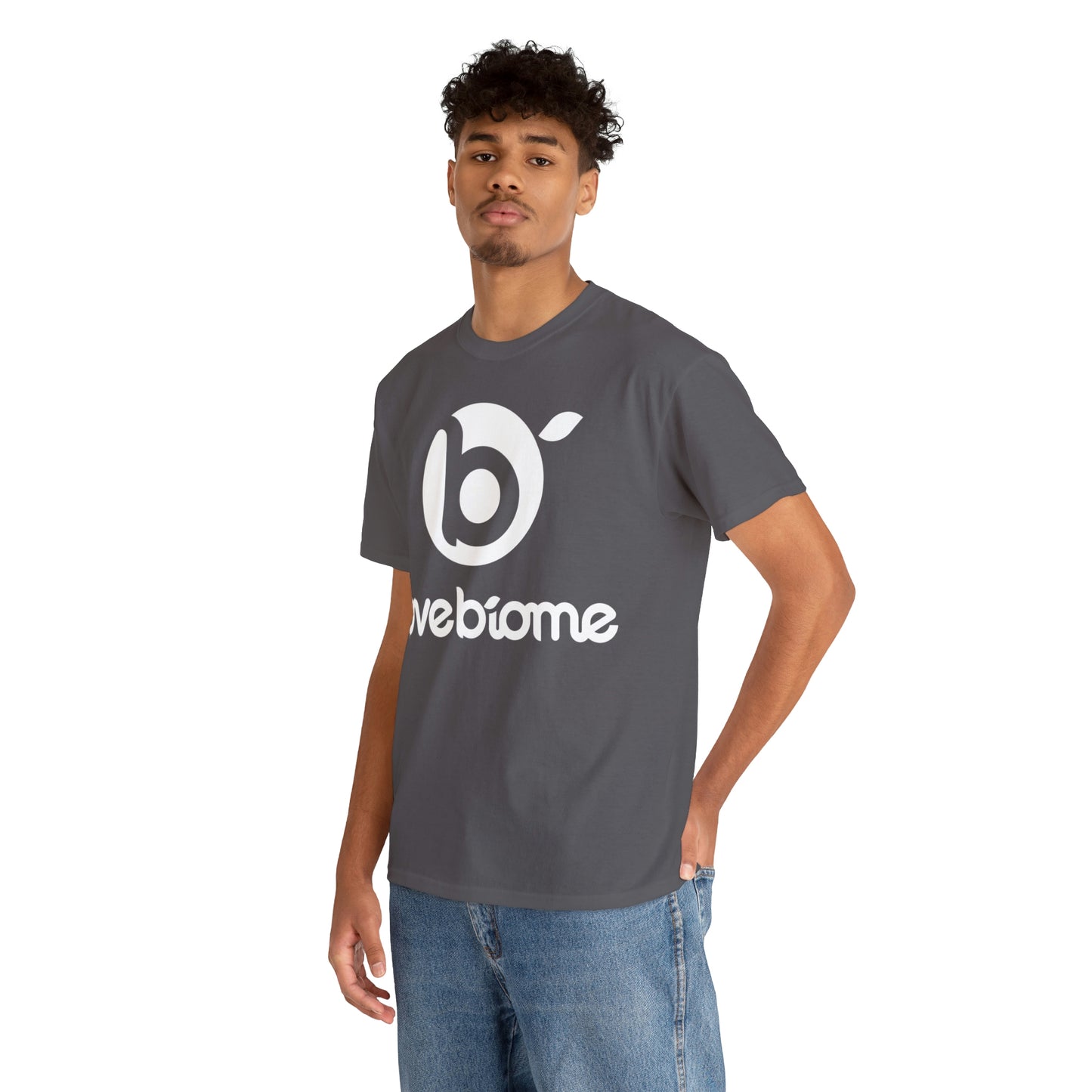 Stacked LoveBiome Logo Unisex Heavy Cotton Tee- Extended Sizes