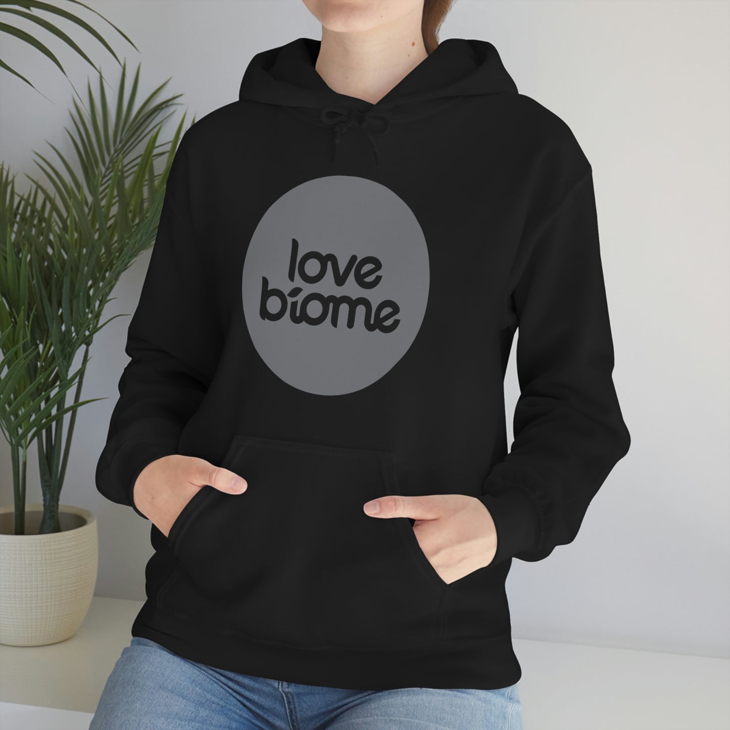 Badge LoveBiome Logo Unisex Heavy Blend™ Hooded Sweatshirt