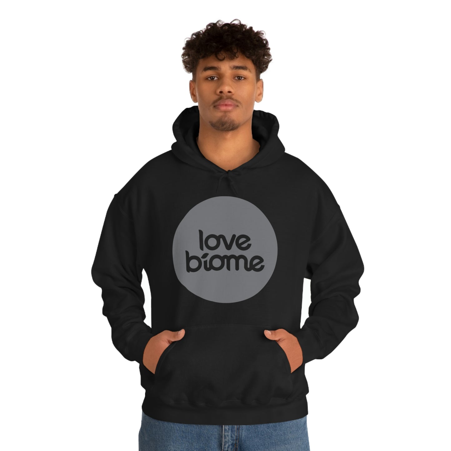 Badge LoveBiome Logo Unisex Heavy Blend™ Hooded Sweatshirt