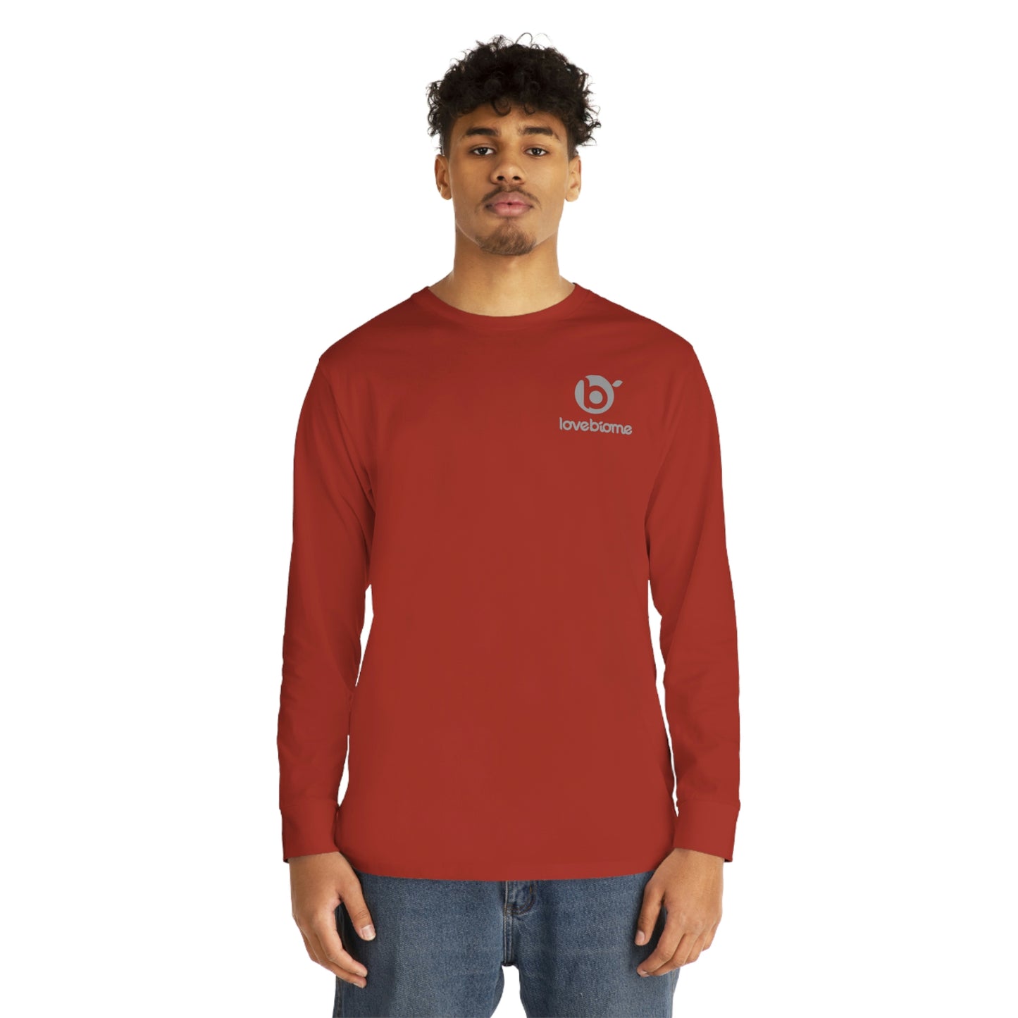 Stacked LoveBiome Logo Long Sleeve Crewneck Tee