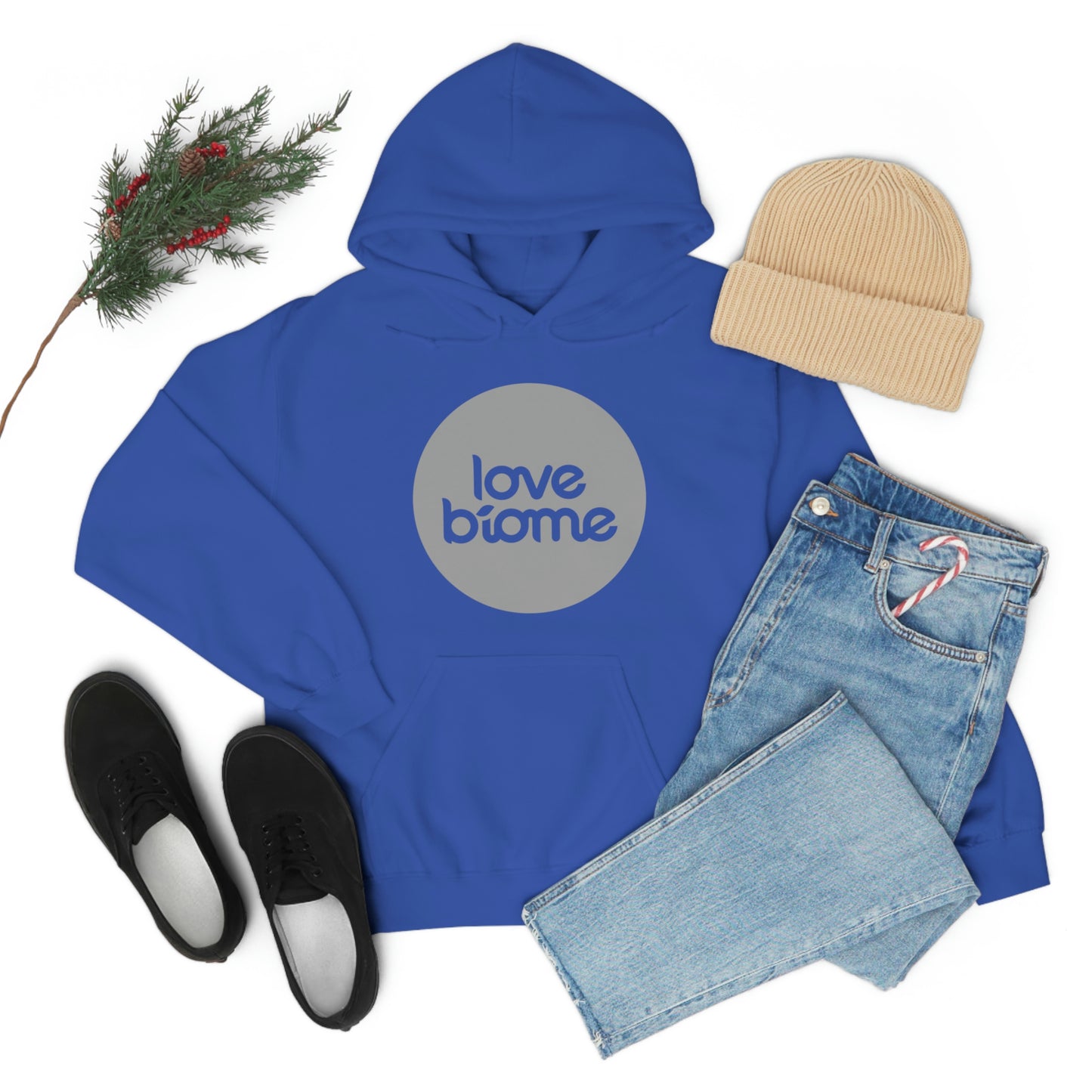 Badge LoveBiome Logo Unisex Heavy Blend™ Hooded Sweatshirt