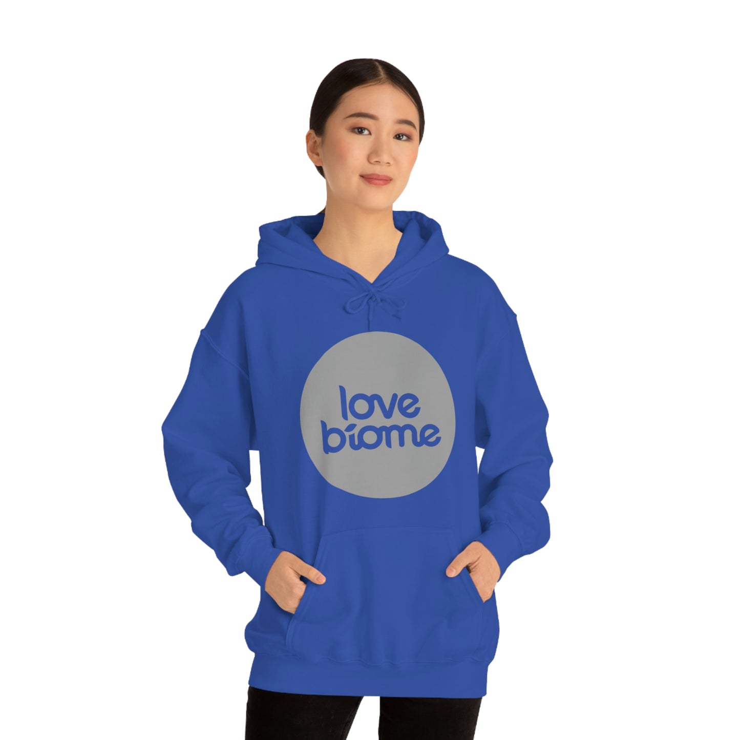 Badge LoveBiome Logo Unisex Heavy Blend™ Hooded Sweatshirt