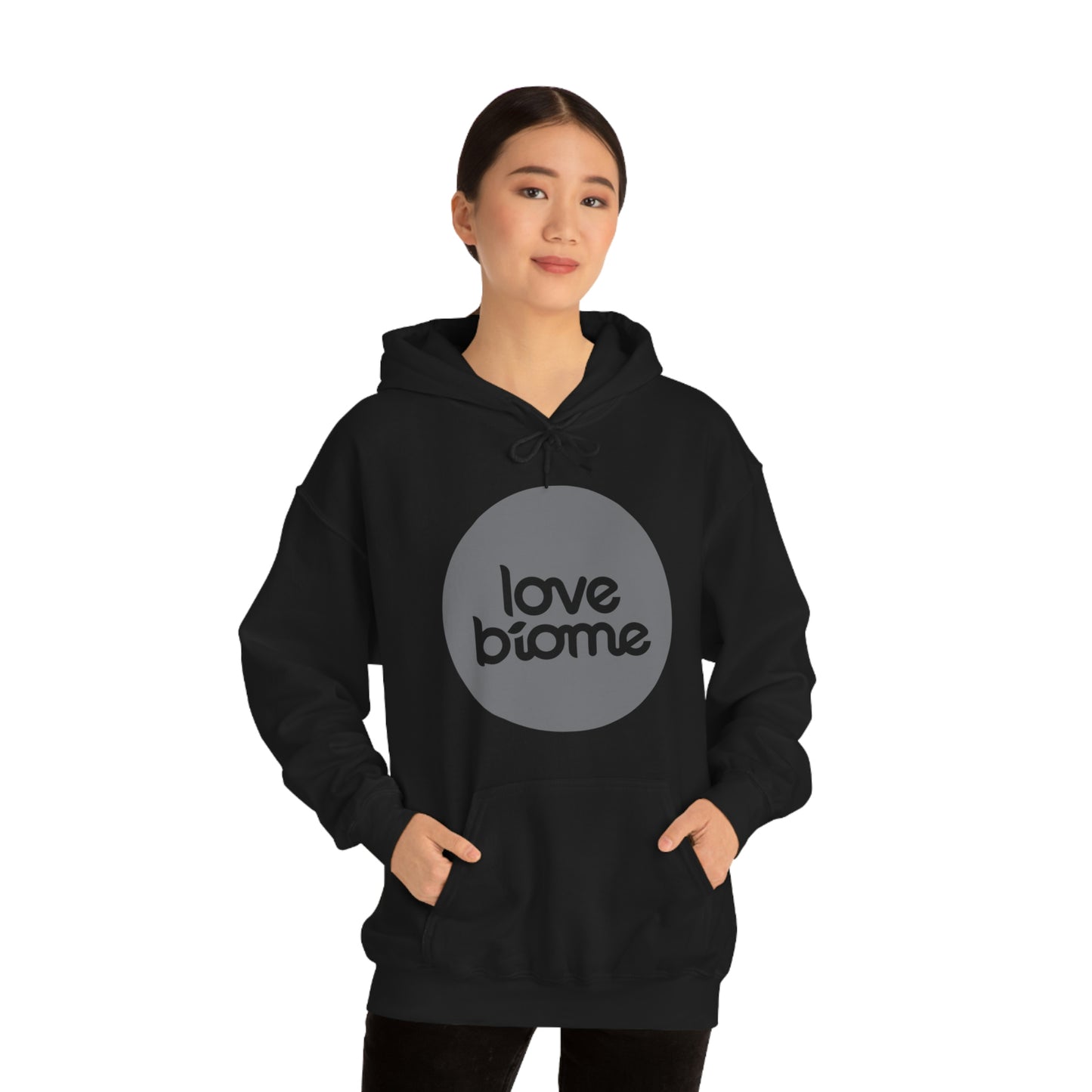 Badge LoveBiome Logo Unisex Heavy Blend™ Hooded Sweatshirt