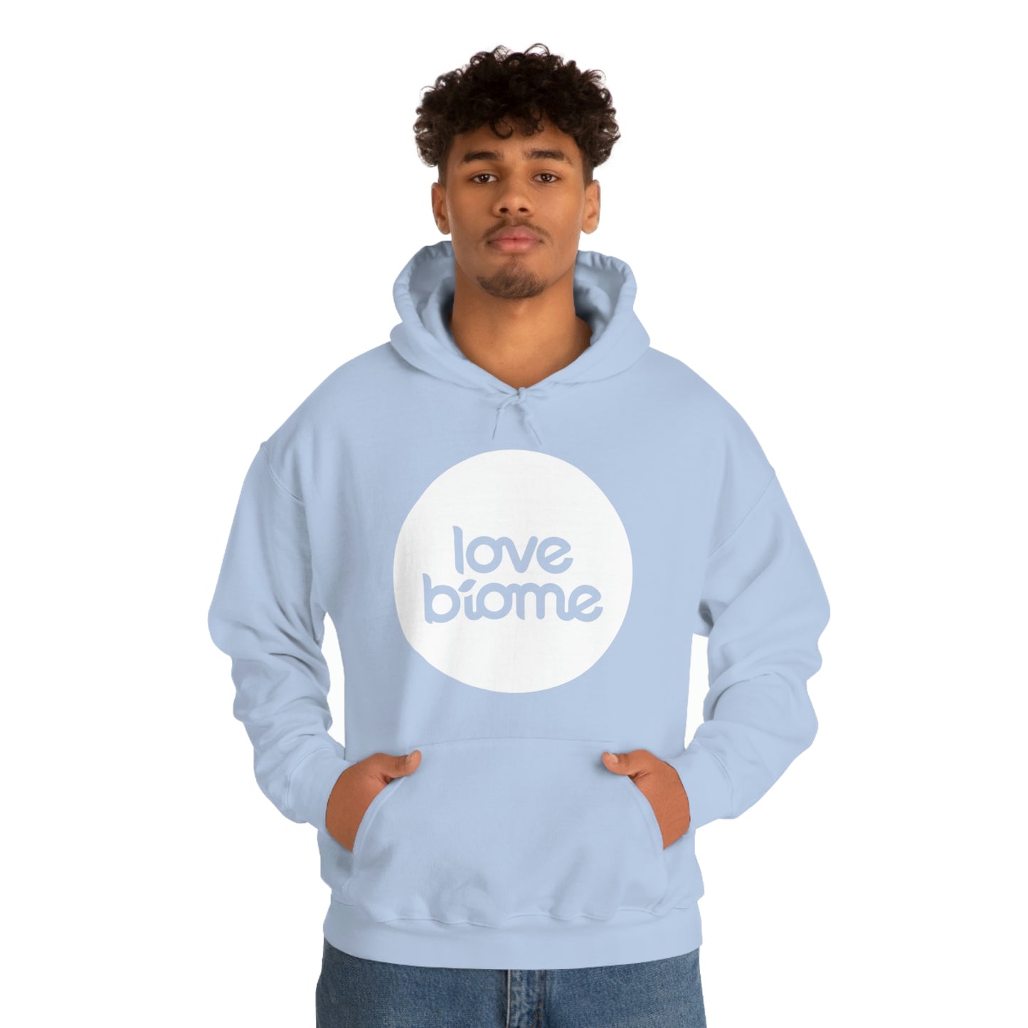 Badge LoveBiome Logo Unisex Heavy Blend™ Hooded Sweatshirt