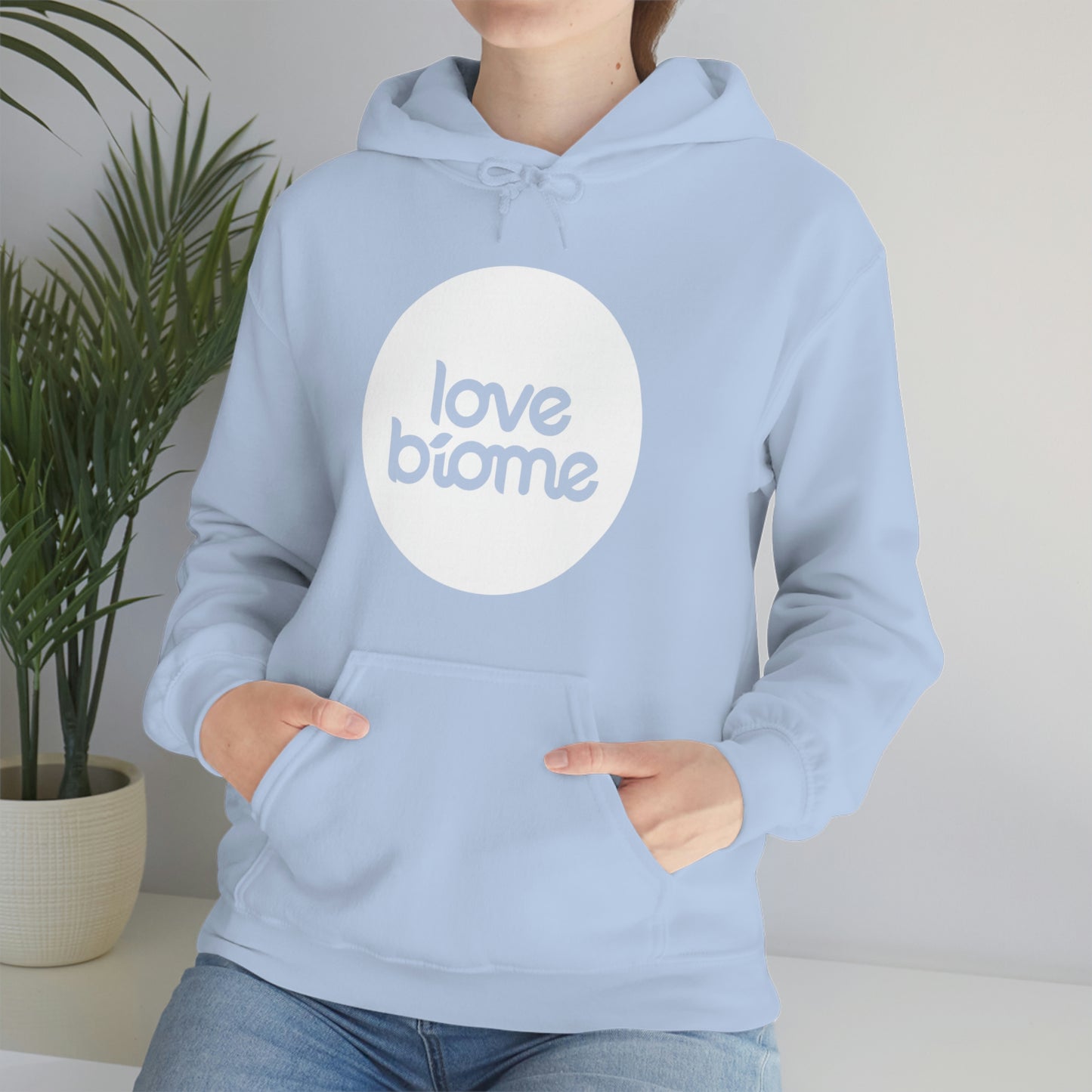 Badge LoveBiome Logo Unisex Heavy Blend™ Hooded Sweatshirt