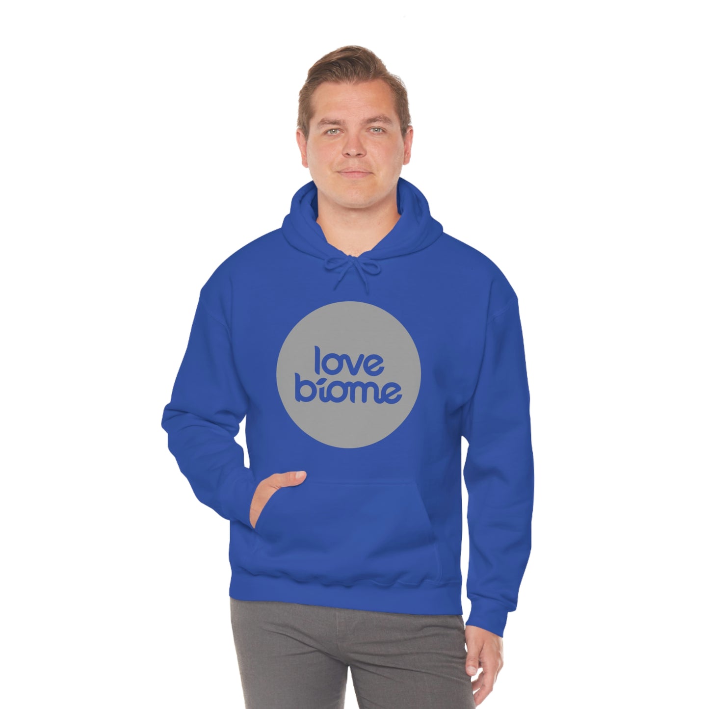 Badge LoveBiome Logo Unisex Heavy Blend™ Hooded Sweatshirt