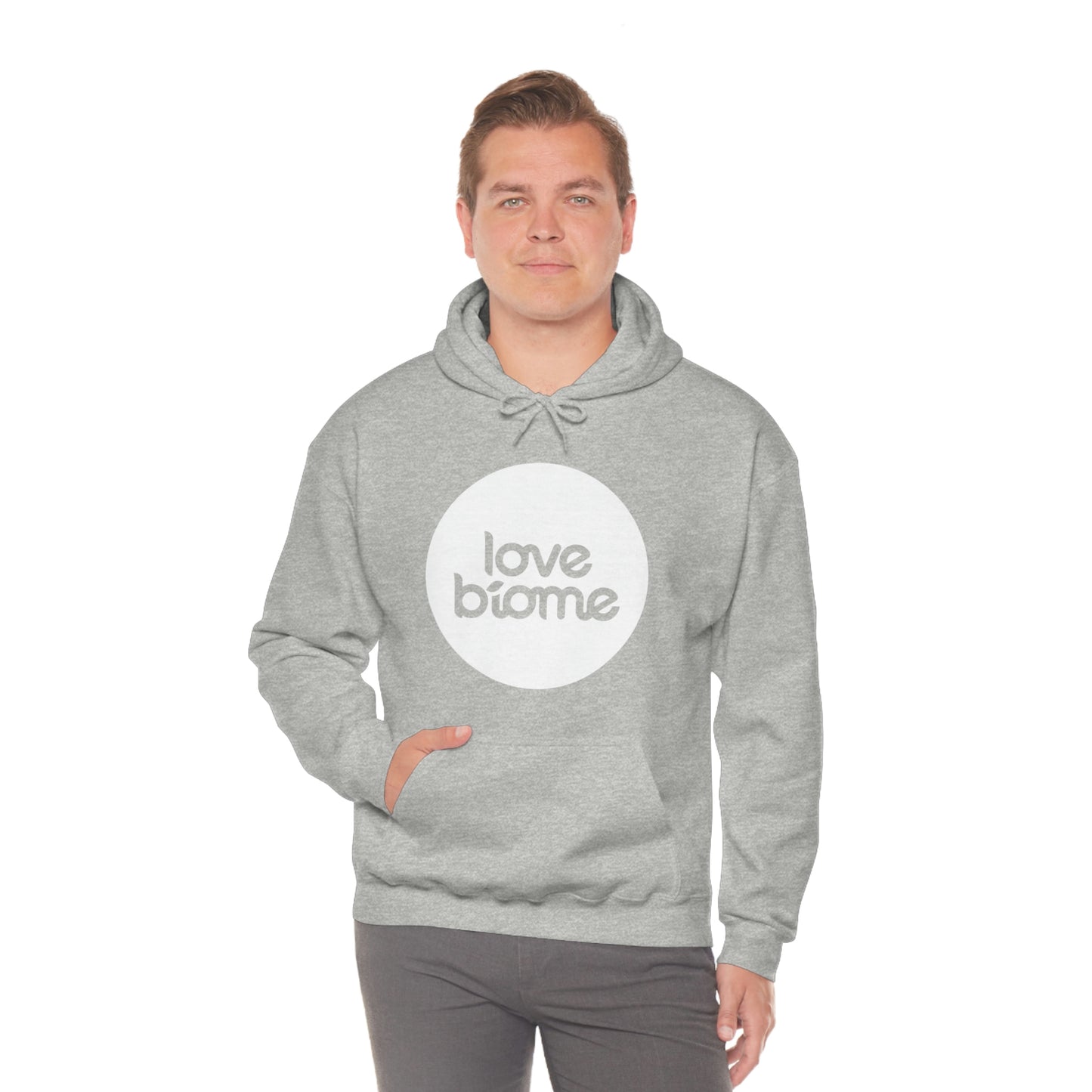 Badge LoveBiome Logo Unisex Heavy Blend™ Hooded Sweatshirt