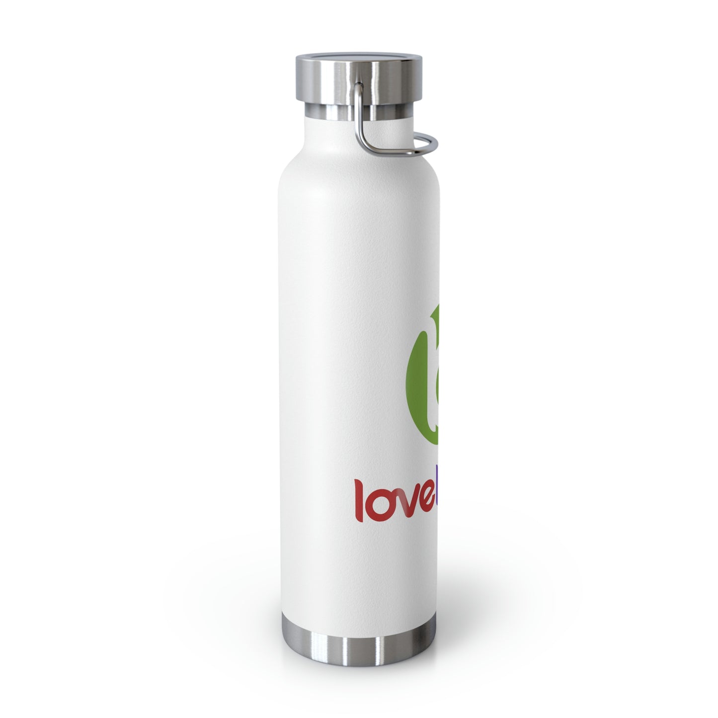 Stacked LoveBiome Logo Copper Vacuum Insulated Bottle, 22oz