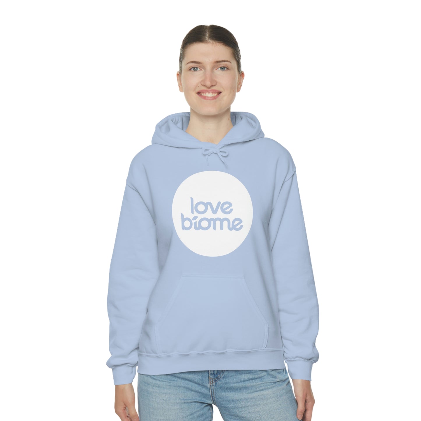 Badge LoveBiome Logo Unisex Heavy Blend™ Hooded Sweatshirt