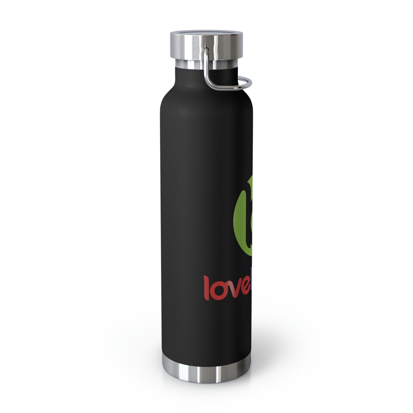 Stacked LoveBiome Logo Copper Vacuum Insulated Bottle, 22oz